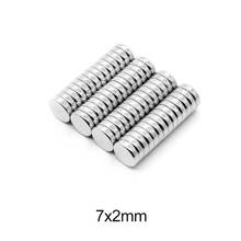 20/50/100/200/500PCS 7*2 mm Disc Rare Earth Magnet 7x2mm N35 Small Round NdFeB Magnet 7x2 Strong Powerful Magnetic Magnets 2024 - buy cheap