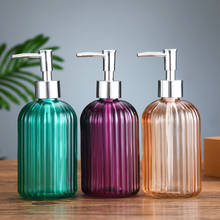 400ML Colorful Glass Portable Soap Dispensers Vintage Hand Sanitizer Bottle Containers Press Empty Bottles Bathroom Product 2024 - buy cheap