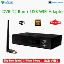 Vmade DVB-T2 + USB WIFI Full HD 1080P MPEG4 Digital Terrestrial TV Receiver DVB-T TV Tuner Bulit-in Network Support Youtube PVR 2024 - buy cheap