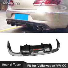 Carbon Fiber Material Car Racing Rear Bumper Lip Diffuser Body Kit for Volkswagen VW CC 2013 2014 2015 2016 2017 K style 2024 - buy cheap