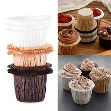 30Pcs Tulip Muffin Cupcake Paper Cup Oilproof Cupcake Liner Baking Muffin Box Cup Case for Cake Decorating Tool Muffin Wrap Case 2024 - buy cheap