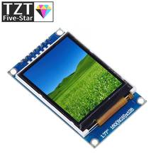 TZT-pantalla TFT LCD de 1,77 pulgadas, módulo de pantalla TFT a color de 128x160, 1,77 TFTSPI, módulo de puerto serie 2024 - compra barato