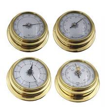4 Inches 4 PCS/set Thermometer Hygrometer Barometer Watches Clock Copper Shell Zirconium Marine for Weather Station Wholesalse 2024 - buy cheap