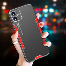 Brand New Metal Matte Luxury Shockproof Case For iPhone 12 Pro Max 11  XS Max X XR SE 2020 8 7 6s 6 plus 12 Anti-fall Back Cover 2024 - buy cheap