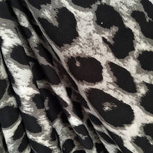 Хорошая шифоновая ткань, сексуальный леопардовый узор в горошек, иммитатный шелк, не прозрачная шифоновая ткань, швейный материал, сделай сам, женское платье/одежда 2024 - купить недорого