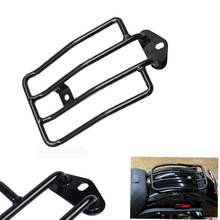 Black Motorcycle Rear Single Seat Luggage Rack Holder Rack For Harley Sportster Iron XL 883 1200 2004-2019 2018 2017 2016 2015 2024 - buy cheap