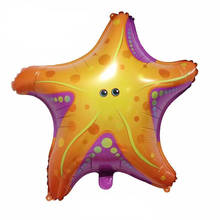 65*60cm New Starfish Undersea Animal Cartoon Aluminum Film Balloon Children's Birthday Underwater World Decoration  Balloon 2024 - buy cheap