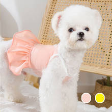 Soft Pet Dresses Soild Pet Clothes for Small Dogs Cotton Dog Skirt Summer Breathable Dog Costumes for Teedy Hiromi Dropshipping 2024 - buy cheap