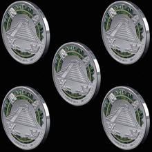 Moneda conmemorativa Maya, monedas americanas, monedas de plata azteca de México, monedas británicas, 5 uds./lote 2024 - compra barato