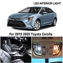 Lâmpadas led brancas sem erros para teto, 11 peças, luz de led para leitura interna, kit de luz de teto para 2019 2020, toyota corolla 2024 - compre barato