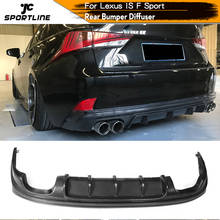 Rear Bumper Diffuser Lip Spoiler Guard for Lexus IS F Sport Sedan 2013 - 2016 Car Styling Carbon Fiber / FRP 2024 - buy cheap