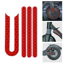 Cubierta de neumático de rueda delantera y trasera para patinete eléctrico Xiaomi Mijia M365/pro, pegatina reflectante, carcasa protectora, piezas para monopatín, novedad 2024 - compra barato