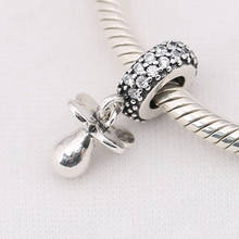 S925 Silver Bead Charm Lanterns Flower Pave Crystal Pendant Beads fit Pandora Bracelet & Bangle DIY Jewelry 2024 - buy cheap
