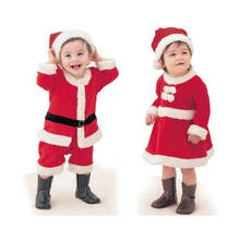Santa Claus Costume for Children Top Quality Christmas Costume Suit Baby Boy/Girl Fit 3-12Y Kids New Year Children Clothing Set 2024 - buy cheap