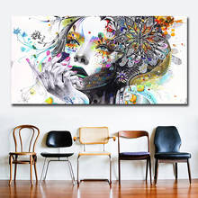 Beautiful Flower Girl Painting Canvas Wall Art Posters Print Pictures For Bedroom Livingroom Home Decoration drop shipping 2024 - buy cheap