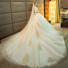 Свадебное платье Mrs Win, элегантное бальное платье принцессы с коротким рукавом и круглым вырезом, на шнуровке, Роскошные свадебные платья, размер на заказ 2024 - купить недорого