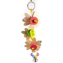 Игрушка-попугай в форме цветка, устойчивая к укусам игрушка для птиц, кулон, товары для домашних животных 2024 - купить недорого