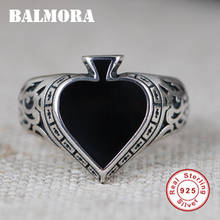 Balmora 100% anel de prata esterlina 925, novo design de padas, luxo retrô, aberto, ajustável, joia empilhável, presente 2024 - compre barato