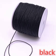 10Meters/lot 0.4-1.5mm Black Nylon Cord Thread Chinese Knot Macrame Cord Bracelet Braided String DIY Tassels Beading Thread 2024 - buy cheap