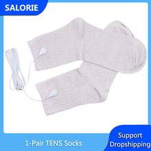 Conductive Foot Massage Socks Sliver Fiber Feet Massager for TENS Unit EMS TENS Machine Physiotherapy Physical Therapy Relax 2024 - buy cheap