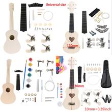 Ukulele faça você mesmo, faça você mesmo, seu próprio kit de ukulele havaiano, dropshipping 2024 - compre barato