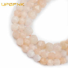 UPGFNK Natural Stone Faceted Pink Aventurine 6/8/10MM Loose Spacers beads for Jewelry making DIY bracelets necklace 15" Strand 2024 - buy cheap