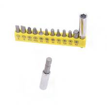 12Pcs/Set Electric Drill Slotted/Phillips Screwdriver Bits Connecting Rod Kit 2024 - buy cheap