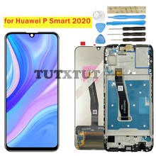 Для Huawei P Smart 2020 ЖК-дисплей сенсорный дигитайзер сборка ЖК-дисплей 10 сенсорных запчастей POT-LX1/POT-LX1AF/POT-LX2J 2024 - купить недорого