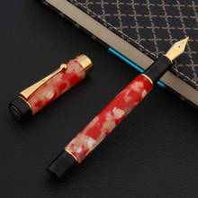 High quality jinhao 100 century  Acrylic Fountain Pen Ivory white Agate grey GOLDEN INK PEN Student Office school supplies 2024 - buy cheap