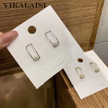 YIKALAISI 925 Sterling Silver Jewelry Pearl Earrings 2020 Fine Natural Pearl jewelry6-7mm stud Earrings For Women wholesale 2024 - buy cheap