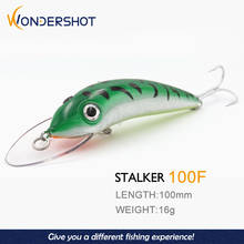 Wondershot A13 Minnow Floating Hard Wobbler Plastic Artificial Bait For Fishing Lure Tackle Bass 100mm 16g Mustad Hook Crankbait 2024 - buy cheap