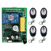 Ac 220v 2ch 2 ch sem fio rf controle remoto interruptor de luz 10a relé saída módulo receptor rádio + transmissor metal