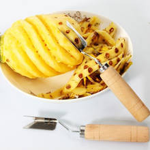 Fatiador de abacaxi portátil com corte de anananás, descascador para os olhos, faca removedora de sementes de abacaxi e frutas, 1 peça 2024 - compre barato