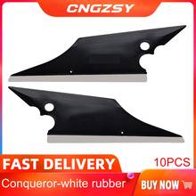 CNGZSY 10pcs Soft Rubber Squeegee Hand Scraper Black & White Pointed Hard Card Tip For Pulling Back Trims Chizling Film Squeegee 2024 - buy cheap