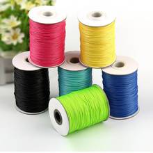 5 Rolls Waxed Thread 150 Meters/Roll Polyester Cord String Strap Wholesale Necklace Rope 1mm diameter 2024 - buy cheap