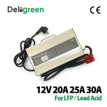 12 v 20a 25a 30a deligreen carregador para 4S lifepo4 íon de lítio e baterias acidificadas ao chumbo 18650 pacote diy 2024 - compre barato