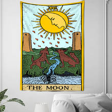 Manta con diseño de Mandala taro, tapiz colgante de pared, colcha de dormitorio, cubierta de sol, Luna, decoración del hogar 2024 - compra barato