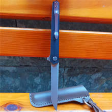 Flipper-cuchillo plegable M390, mininavaja de bolsillo plegable, al aire libre para rescate, Campamento, supervivencia, caza 2024 - compra barato