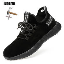 Zapatos de seguro de trabajo para hombre, calzado con puntera de acero antiperforación, cómodo, transpirable, resistente al desgaste, resistente al agua 2024 - compra barato