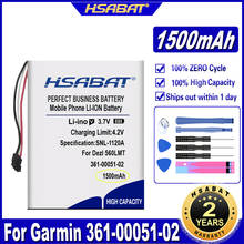 HSABAT 361-00051-02 1500mAh Battery for Garmin Dezl 560LMT, Dezl 560LT, Dezl 650LM, SAT NAV, nuvi 52LM 5'' Batteries 2024 - buy cheap