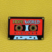 Hope World-pasador esmaltado para música, hixtape, Rock, para el espíritu 2024 - compra barato