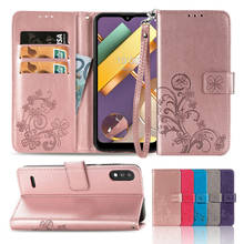 Floral Magnetic Flip Wallet Cover For LG K22 K42 K52 K61 K71 K41S K51S Stylo 5 6 7 Velvet 5G Style 3 L-41A Kickstand Wrist Strap 2024 - купить недорого