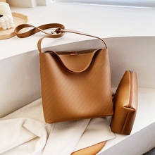 Women's Handbags Luxury Pu Leather Bucket Women Shoulder Bag 2021 New Big Tote Bag Composite Bag Ladies Messenger Handbag Design 2024 - buy cheap