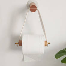 Suporte de papel higiênico de madeira do banheiro de armazenamento montagem na parede rolo suporte de papel multiuso mão toalha dispensador toalete tecido rack 2024 - compre barato