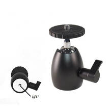 Mini Ball Head Tripod Head DSLR DV Camera 360 Swivel Ballhead 1/4" Screw Mount Stand LHB99 2024 - buy cheap