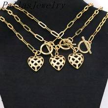 6Pcs Gold Color Cz Small Heart Charms Necklaces For Women Plating Choker Pendant Necklace Female Fashion Jewelry 2024 - buy cheap