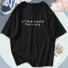 Harajuku Womens Stranger Things T Shirts Print Short Sleeve Plus Size Tshirts Black Vintage Tees Female Clothing Tops Camiseta 2024 - buy cheap