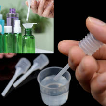 Novo 10 pçs mini plástico para perfume difusor garrafa mini conta-gotas de óleo líquido laboratório fornecimento 64mm essencial recipiente vazio 2024 - compre barato