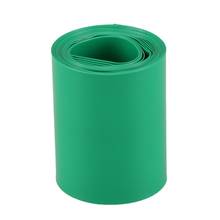 Revestimento de tubo termo retrátil de pvc, 2m, 50mm, verde escuro para bateria 2x18650 2024 - compre barato