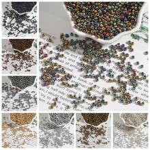 Contas de vidro de semente áustria, contas de cristal com furo redondo para mulheres, 150-1000 peças 2/3/4mm, cor sólida, joias femininas, acessórios de confecção diy 2024 - compre barato